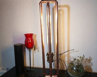 Copper Pipe Table Desk Lamp Man With Pressure Gauge Head Retro Etsy UK