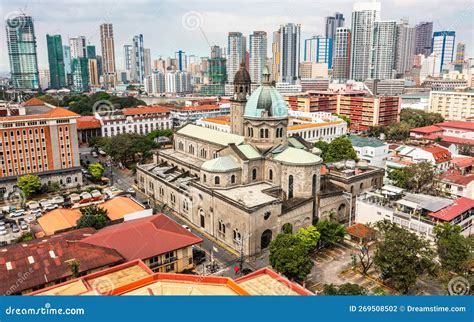 Aerial View of Manila Cathedral Editorial Photography - Image of aerial, cathedral: 269508502