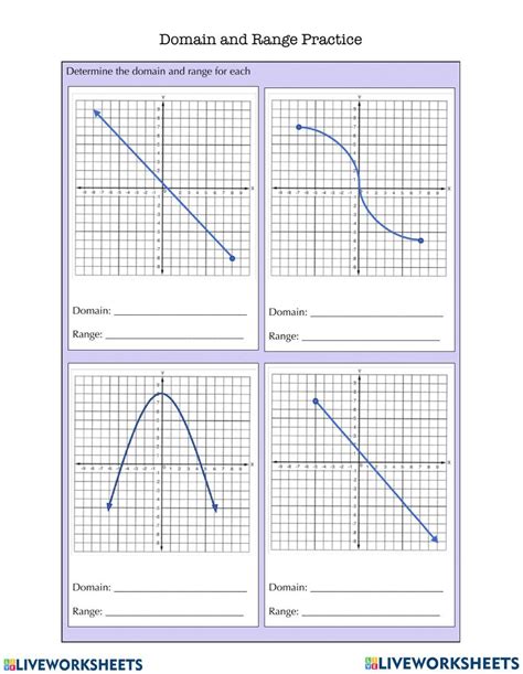 Domain And Range Graph 1pdf Name Domain And Range Graph Worksheets Library