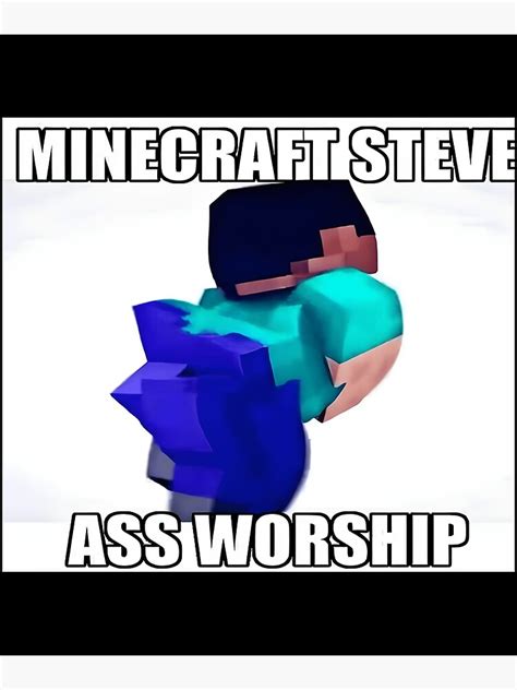 "Minecraft Steve Meme Classic " Poster for Sale by godreyimmzzg | Redbubble