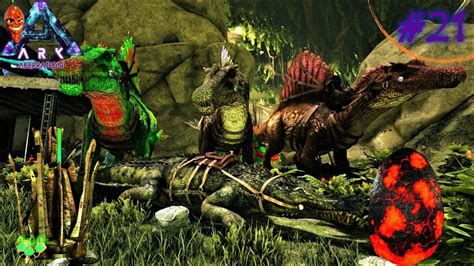 ARK ABERRATION 21 ELEMENT CRAFTEN OP MAX LEVEL SPINO ZÄHMEN Lets