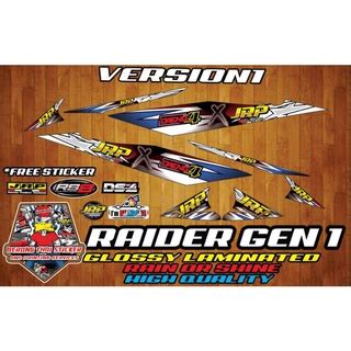 Raider Gen Jrp X Ds Decals Shopee Philippines