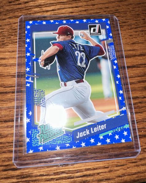 2023 Panini Donruss Rated Prospect Independence Day 51 Jack Leiter