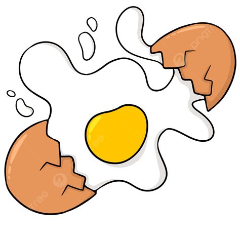 Cracked Egg Cracked Eggs Cracked Egg Cartoons Broken Png Transparent