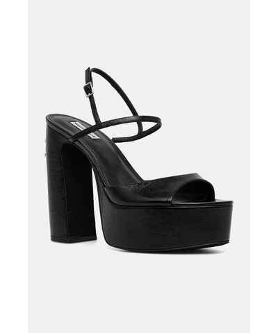 Čierne s prackou sandále NAKED WOLFE GLAMI sk