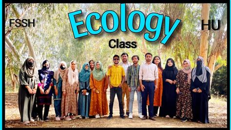 Ecology Class Environmental Study FSSH Hamdard University Karachi