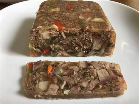 Homemade Souse Meat Hog Head Cheese Recipe Thefoodxp