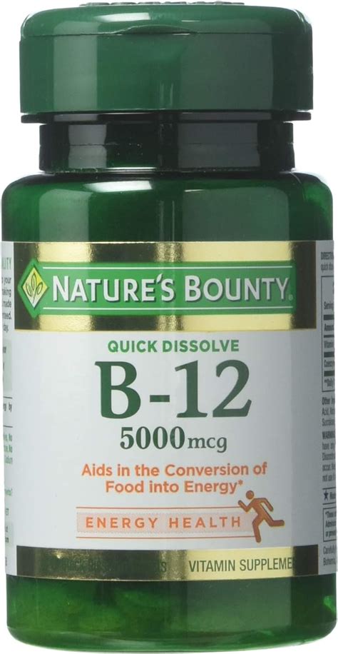 Amazon Nature S Bounty Vitamin B Mcg Quick Dissolve