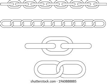 Drawing Chain Cartoon Vector Illustration Isolated Stock Vector (Royalty Free) 1960888885 ...