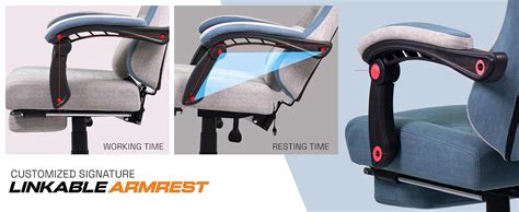 Drogo Throne Ergonomic Gaming Chair With Linkage Armrest Foot Rest