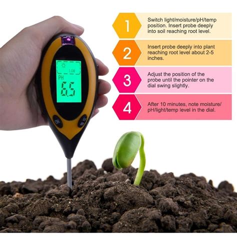 Medidor Ph Terra Solo Plantas 4 Em 1 Umidade Temperatura Parcelamento