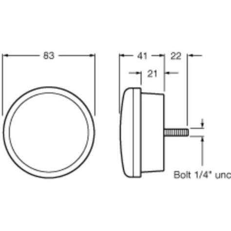 Hella 2399 83mm Round LED Stop Rear Position Rear Direction Indicator