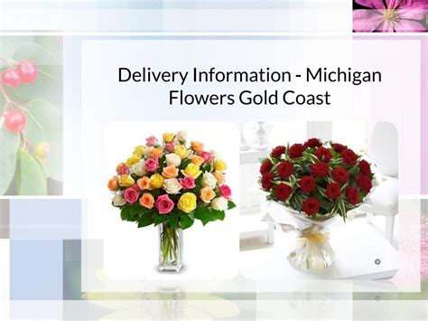 Delivery Information - Michigan Flowers Gold Coast by Lyle Smith - Issuu