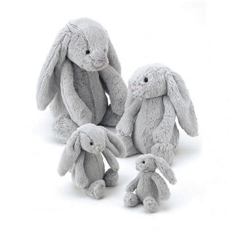 Jellycat Bashful Silver Bunny Really Big Maison White