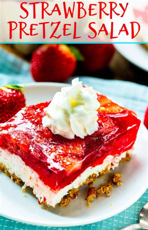 Strawberry Pretzel Salad Spicy Southern Kitchen