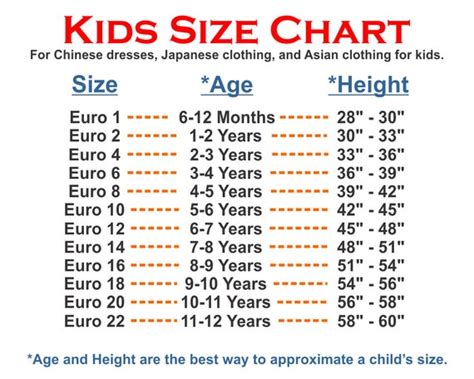 China Clothing Size Conversion Chart