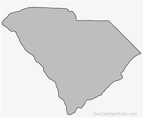 South Carolina Outline SVG