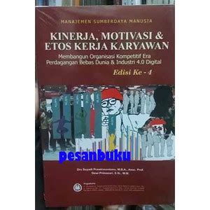 Jual Buku Manajemen Sumberdaya Manusia Kinerja Motivasi Etos Kerja