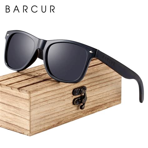 BARCUR черные солнцезащитные очки | AliExpress