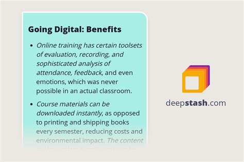 Going Digital Benefits Deepstash