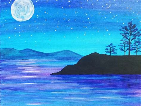 Paint and Sip - Magical Moonlight Over the Ocean - Sacramento | Classpop!