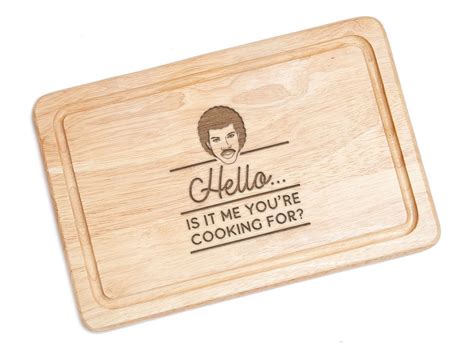 Engraved Hello Is It Me Youre Cooking For Etsy