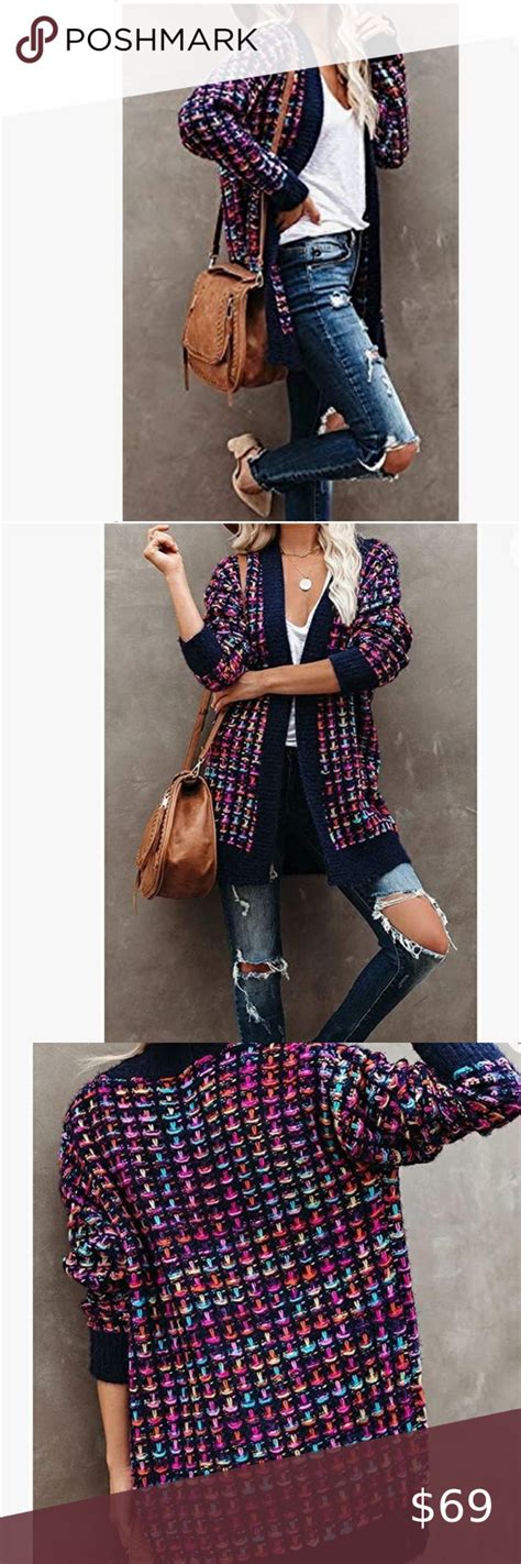 Candy Color Cable Knit Plaid Cardigan Sweater Thick Cardigan Sweater Plus Fashion Fashion Tips