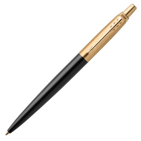 Parker Jotter Premium Ballpoint Pen Bond Street Black Gold Trim