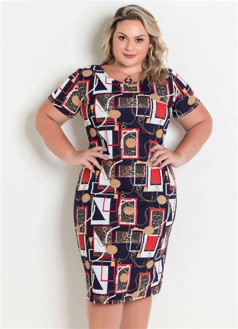 Vestido Midi Correntes Plus Size Marguerite