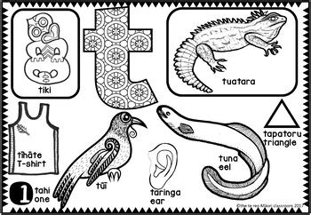 Te Reo Māori Alphabet Colouring Pages by Michele Coxhead | TpT