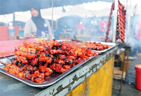 Chicken Satay For Sale Editorial Stock Image Image Of Individual