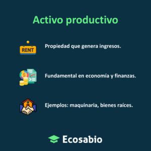 Qu Es Activo Productivo Definici N Y Concepto Ecosabio