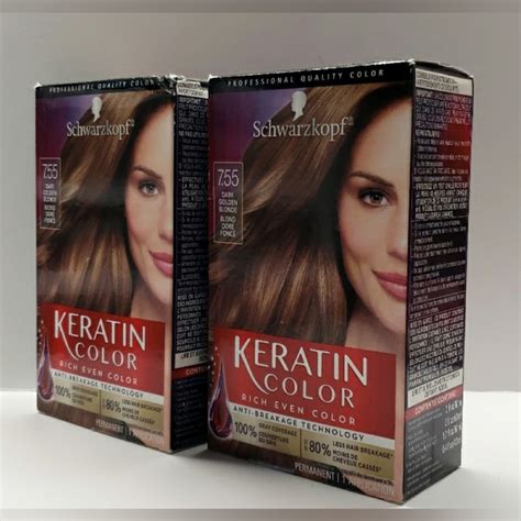 Schwarzkopf Hair Schwarzkopf Keratin Color Permanent Hair Color Cream Dark Golden Blonde