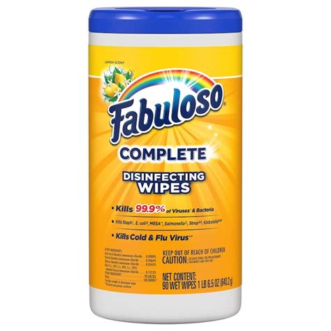 Fabuloso 90 Count Lemon Disinfectant All Purpose Cleaner In The All