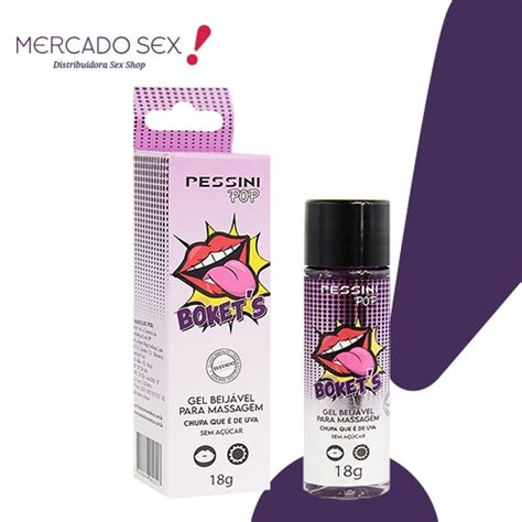 Gel Beijável Boket s Sensação Hot Sabor Uva g PESSINI Shopee Brasil