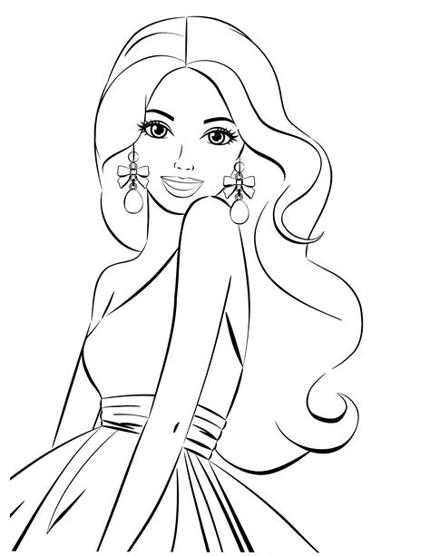 Barbie coloring pages free - pianobasta