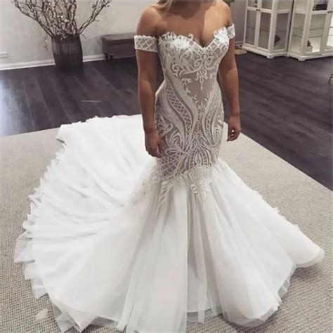 Aliexpress Buy 2019 Amanda Novias New Collection Mermaid Wedding