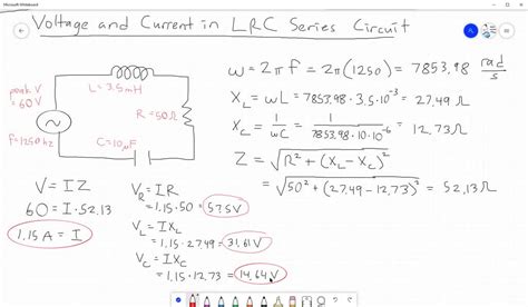 Solved An L R C Series Circuit Consists Of A Resistor A F