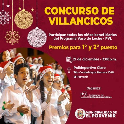 Concurso De Villancicos Por Navidad Municipalidad Distrital De El