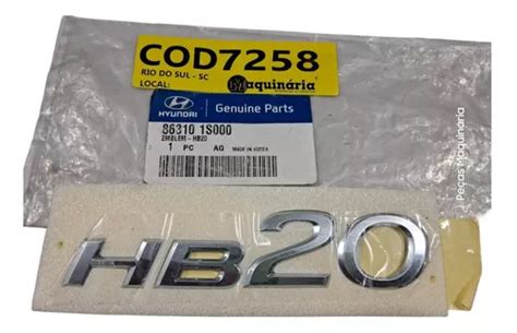 Emblema Porta Malas Hyundai Hb20 863101s000 Cod7258 B3 MercadoLivre