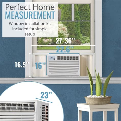 Keystone 350 Sq Ft Window Air Conditioner With Heater 115 Volt 8000 Btu In The Window Air