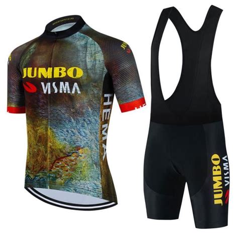 Maillot De Cyclisme De L Quipe Jumbo Visma Pour Hommes V Tements De