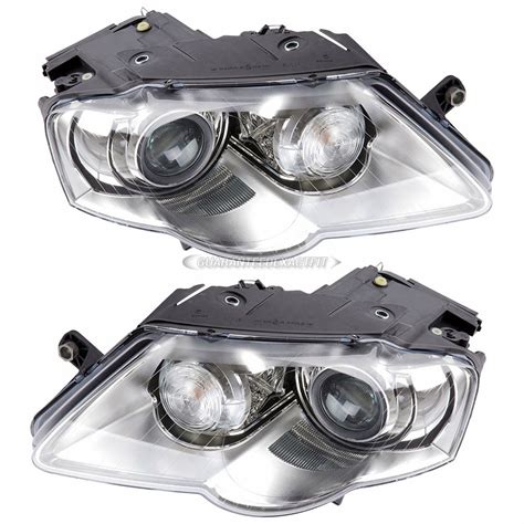 2008 Volkswagen Passat Headlight Assembly Pair Headlight Assembly Pair Xenon All Models 16