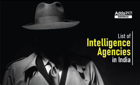 List Of Intelligence Agencies In India