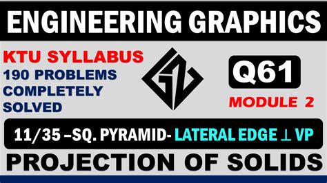 Q61engineering Graphics Projection Of Solids Ktu Syllabus Be110