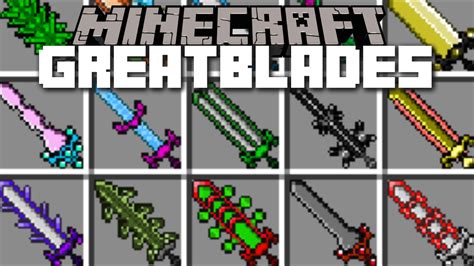 Minecraft Greatblades Mod Fight With Giant Swords And Become