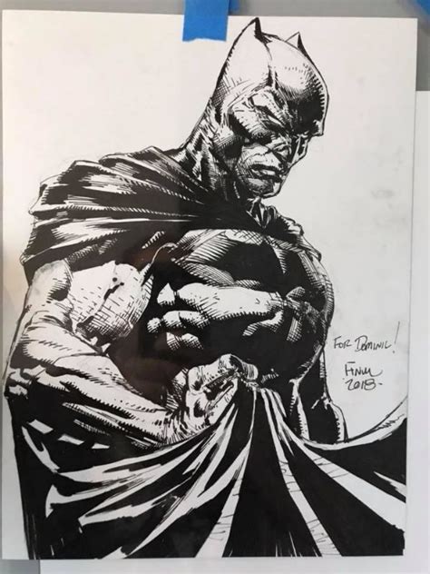 David Finch Commission Comic Art David Finch Batman Canvas Art