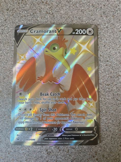 Cramorant V Swsh Black Star Promo Pokemon Shining Fates Tin Promo