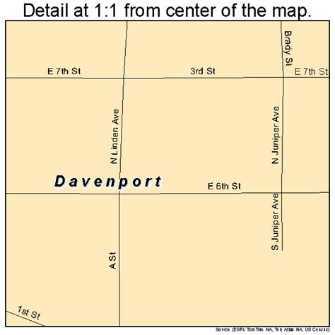 Davenport Nebraska Street Map 3112245