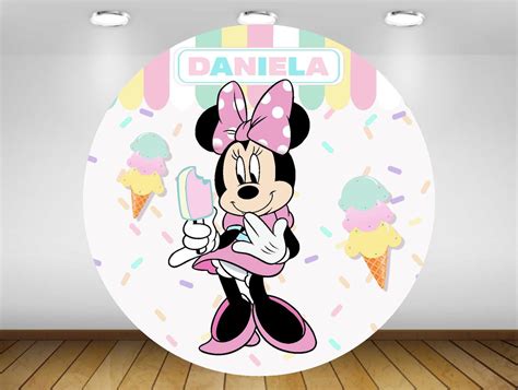 Painel Minnie Confeitaria 1 20m Impressão Lona Elo7